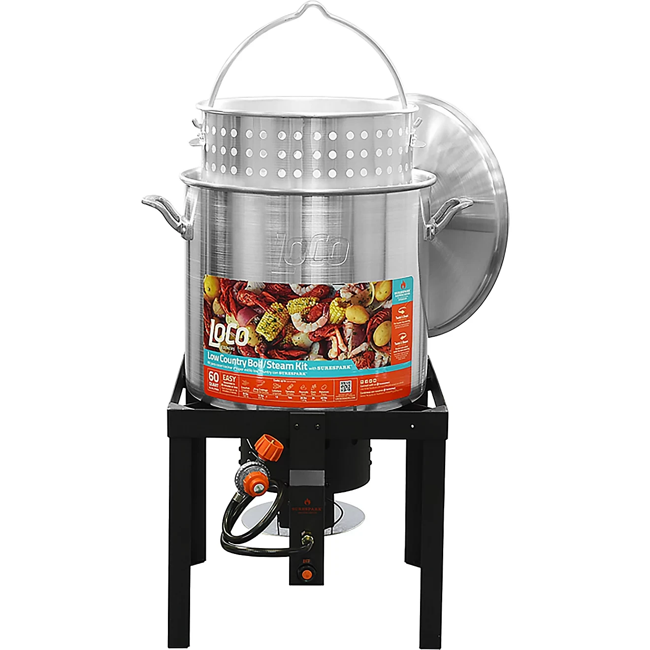LoCo 60-Quart Low Country Boil and Steam Kit