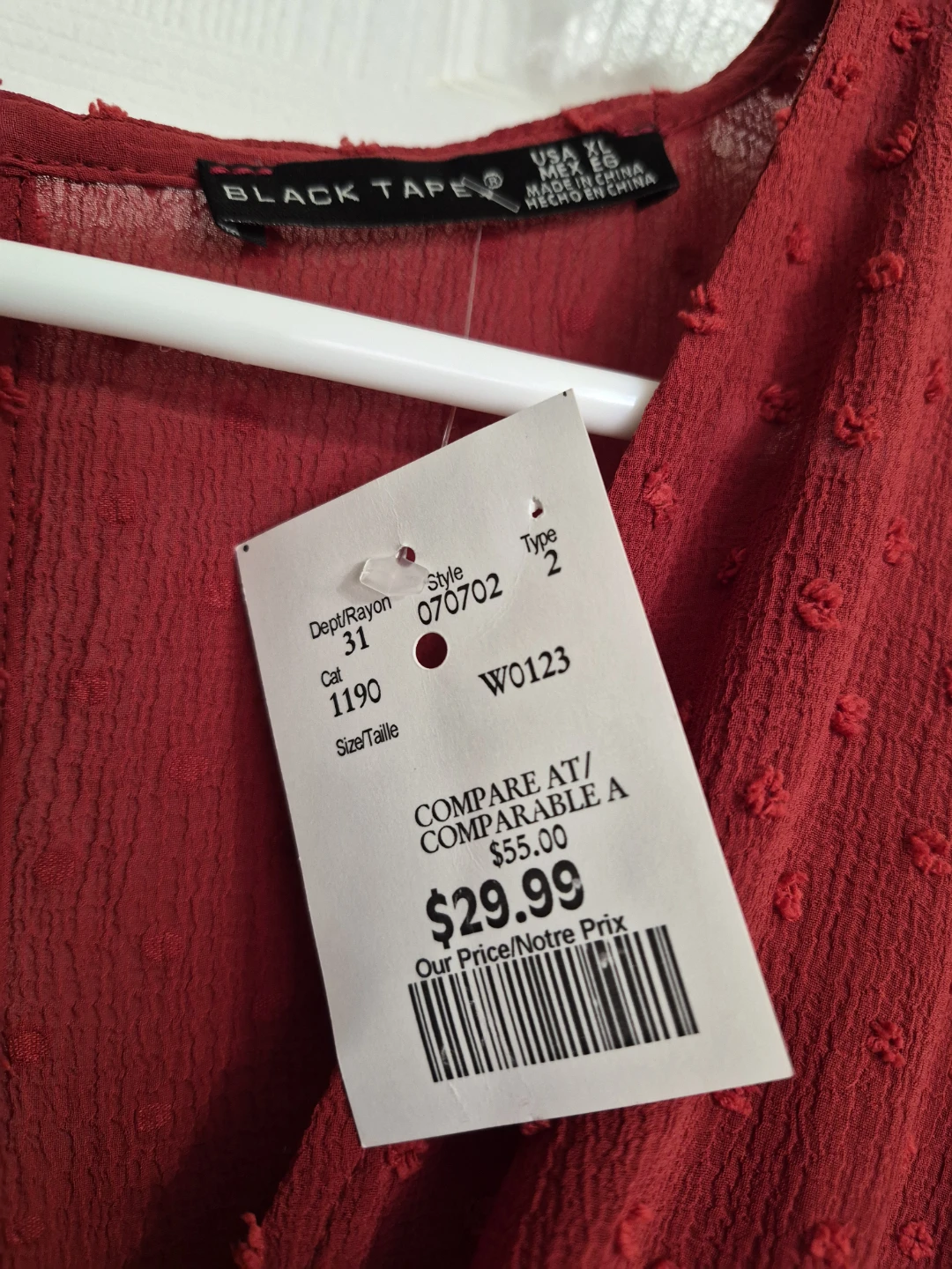 Beautiful Ladies Size XL Burgundy DRESS - photo 4