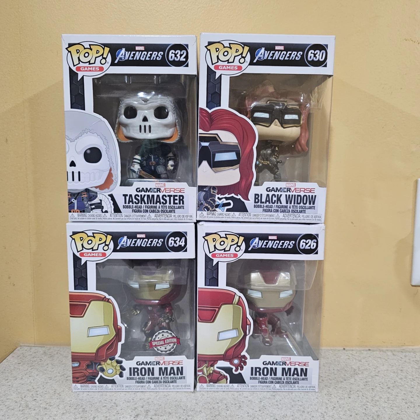 Funko Pop Marvel Avengers Gamerverse Figures - Set of 4