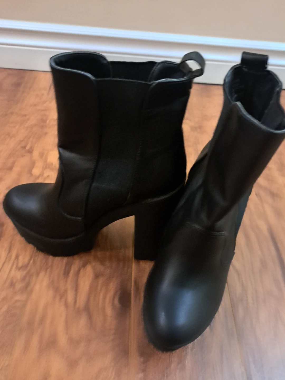 Black Platform Ankle Boots - photo 3