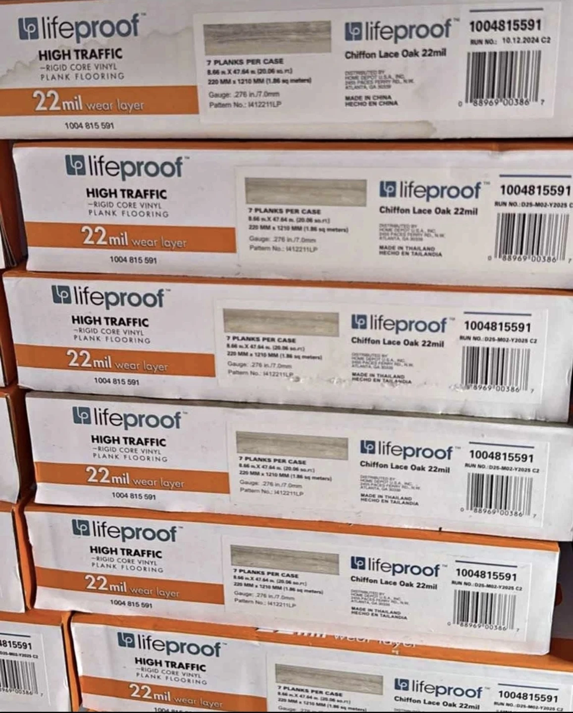 Lifeproof Chiffon Lace Oak Vinyl Plank Flooring - photo 3