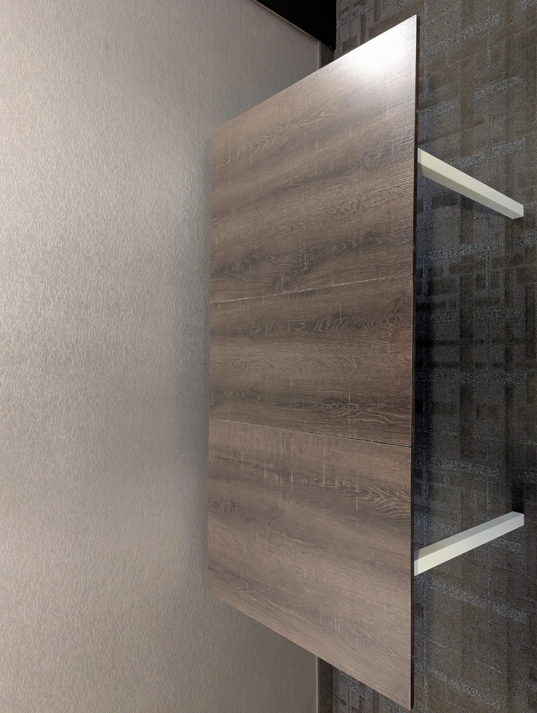 Wall-mounted wood grain fold-down table - photo 2