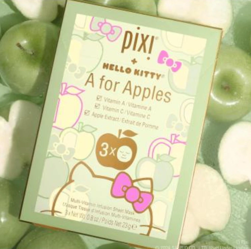 Pixi + Hello Kitty A for Apples Sheet Mask (3 Pack)