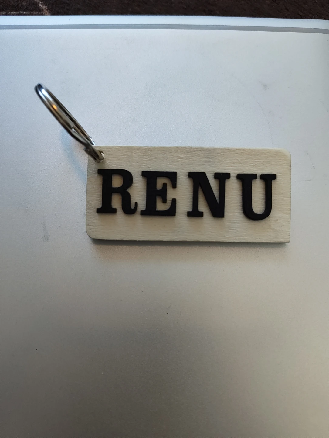 Customised wooden keychain