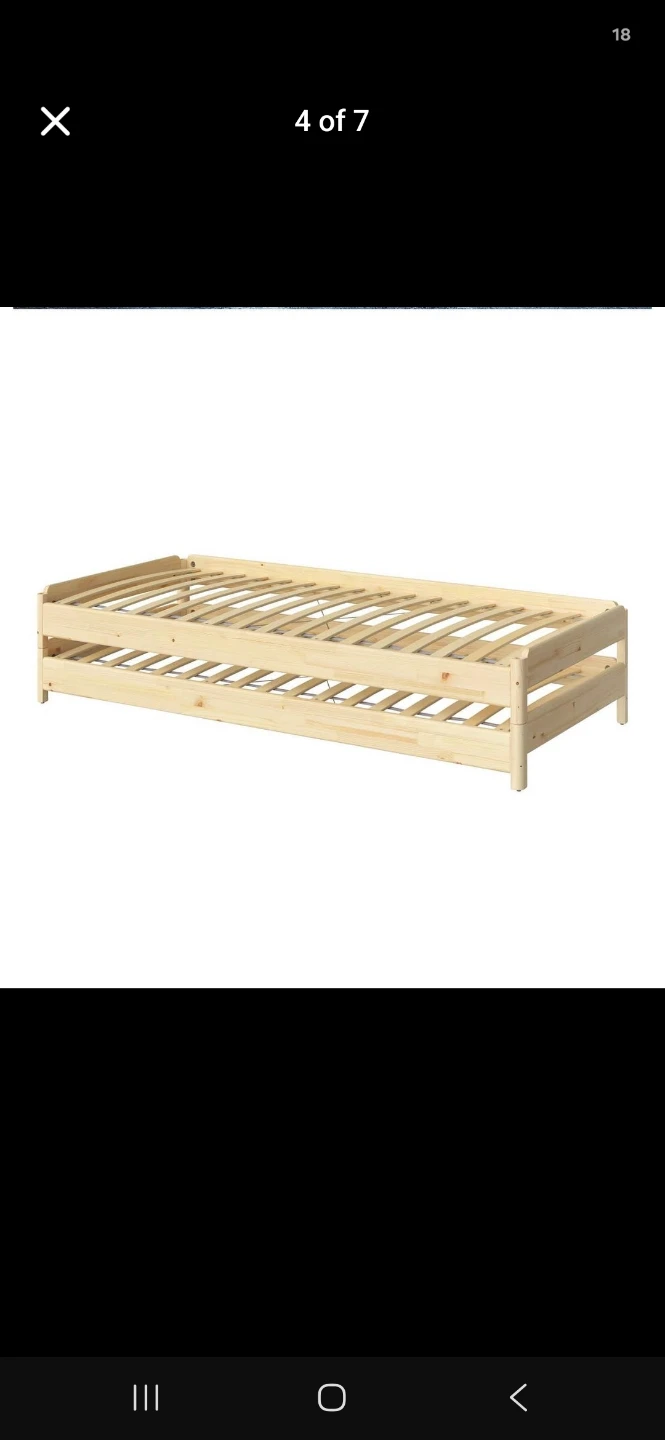 2 twin size IKEA Utåker Stackable Bed Frames - photo 5