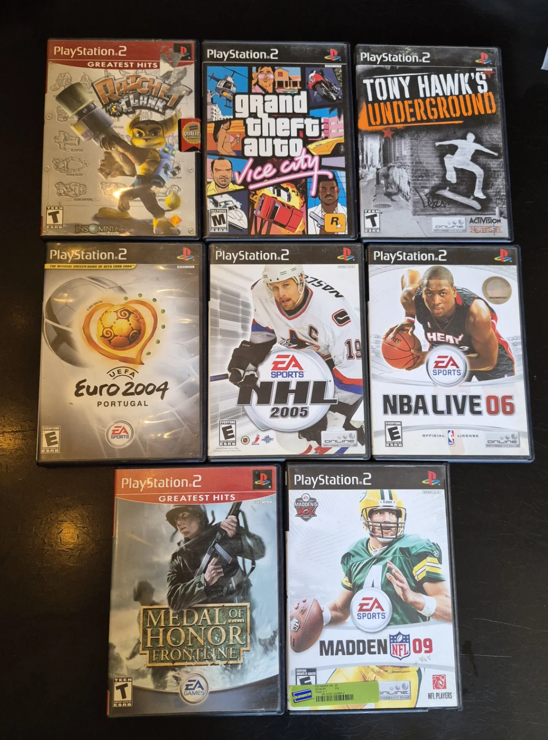 Set of 8 PlayStation 2 Video Games