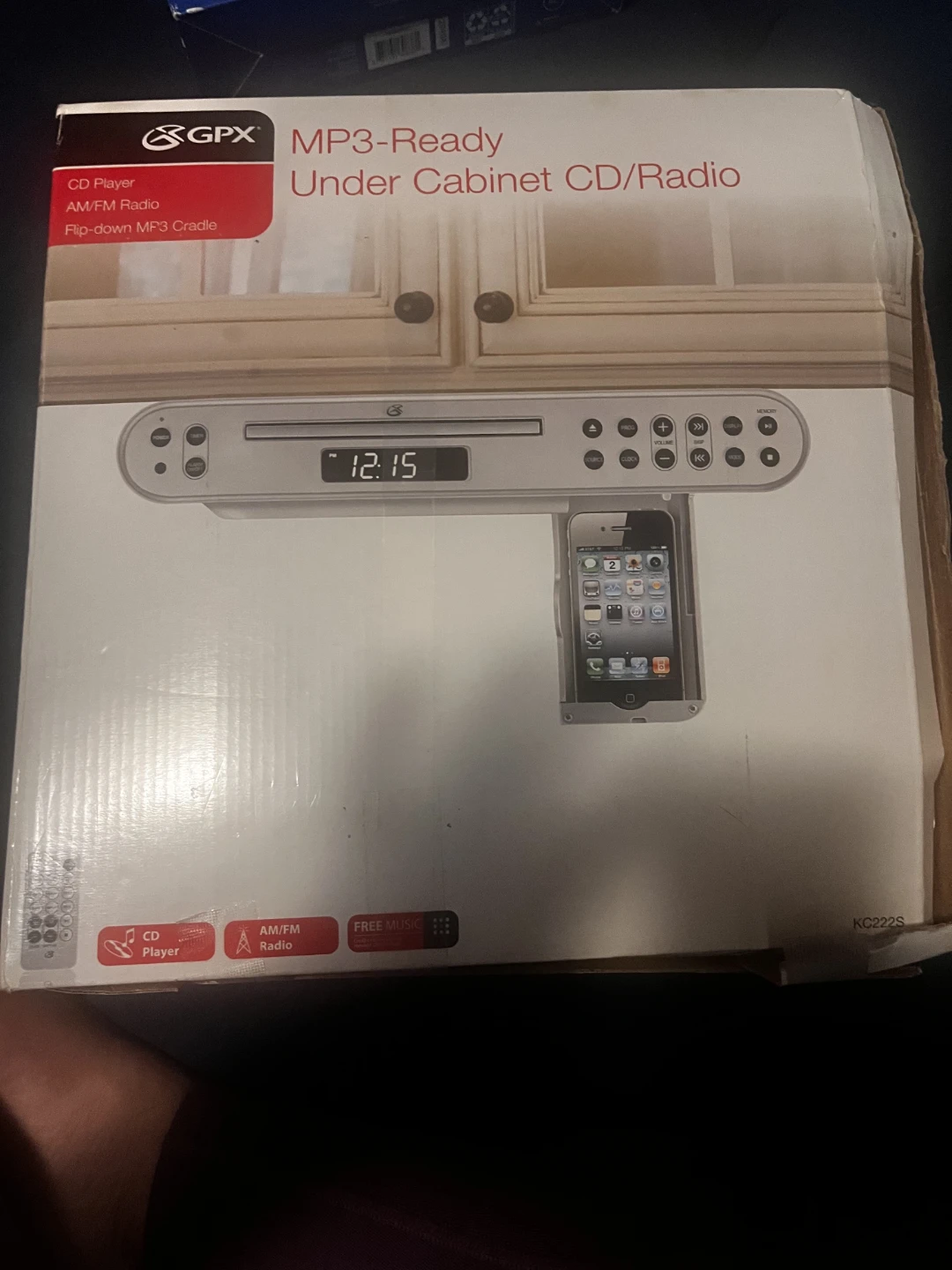 GPX Under Cabinet CD/Radio MP3 Player