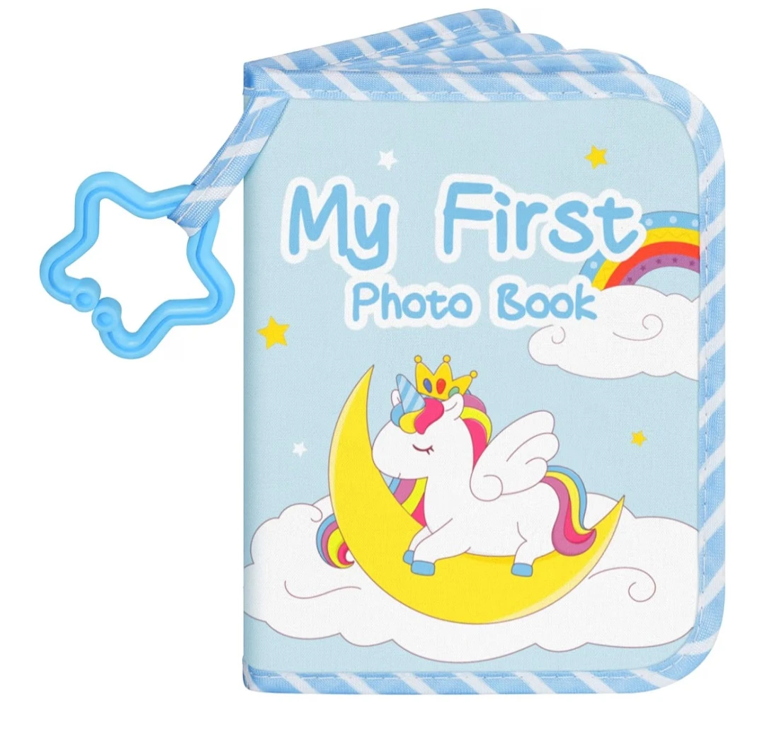 New Baby My First Photo Book - Unicorn Blue