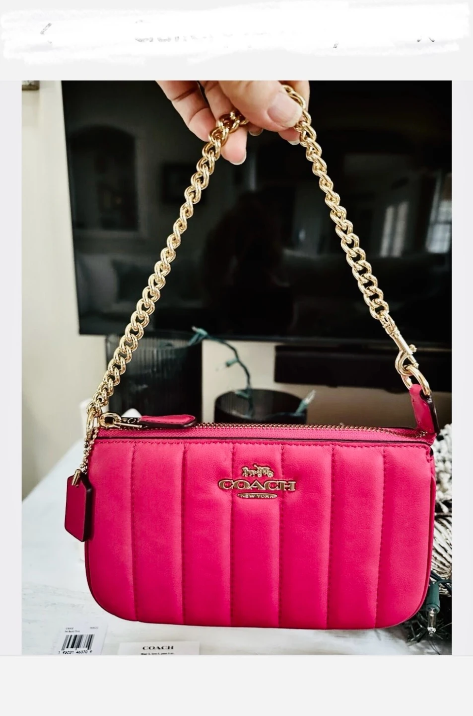 Coach Quilted Bold Pink Clutch - photo 3
