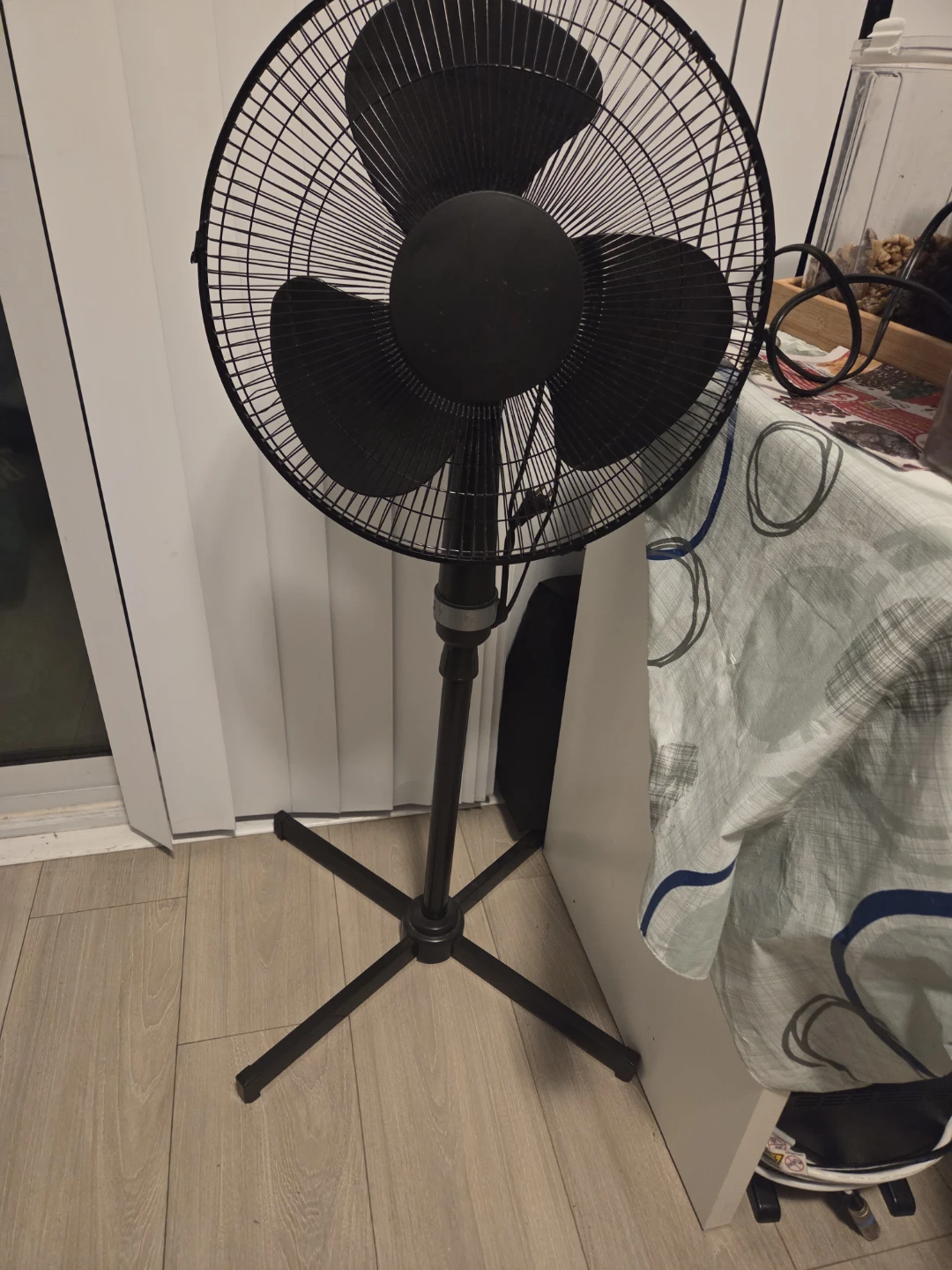Black Pedestal Fan - photo 3