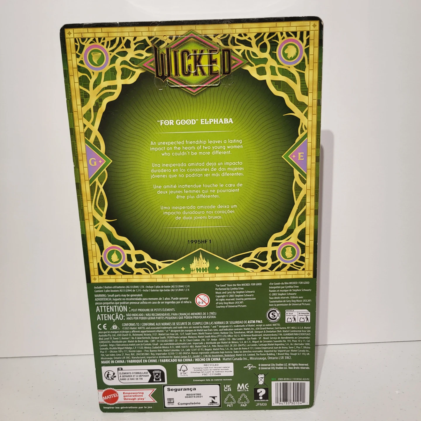 Mattel Wicked For Good Elphaba Singing Doll - photo 3