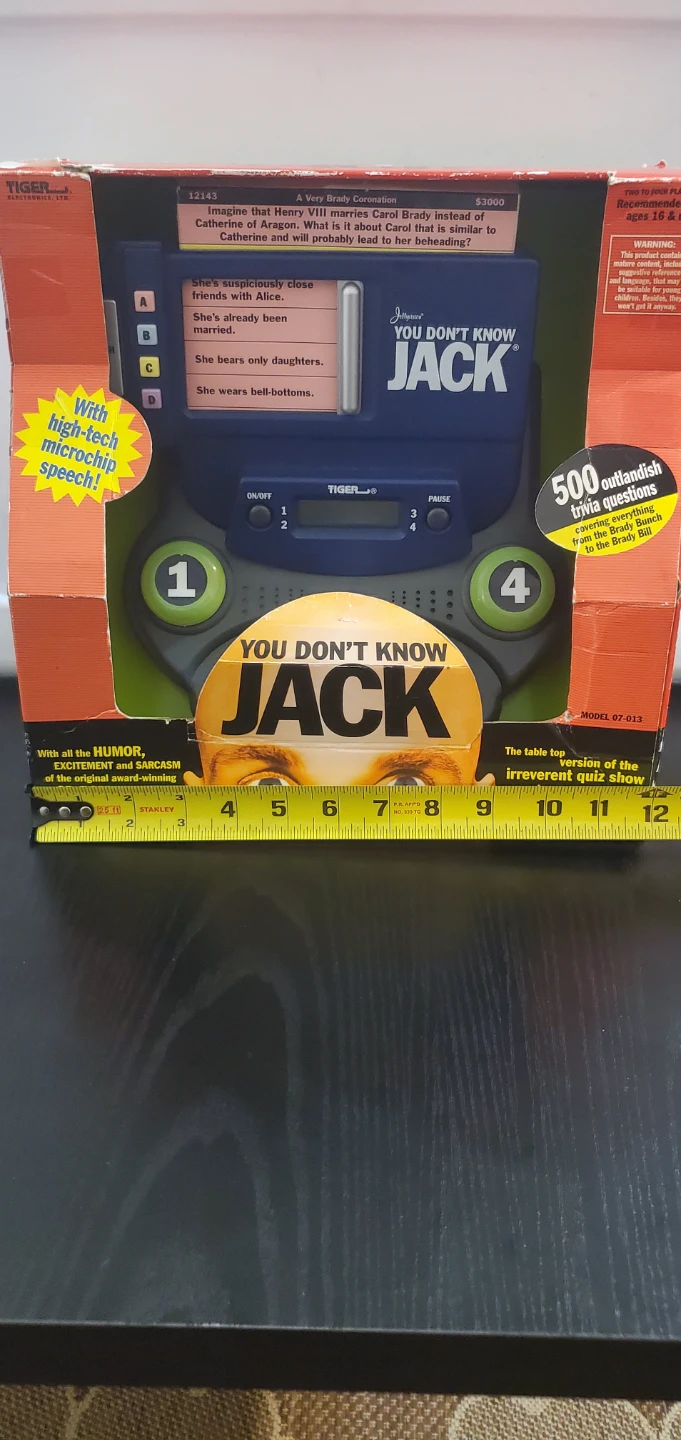 Tiger Electronics You Don't Know Jack Tabletop Trivia Game - photo 5