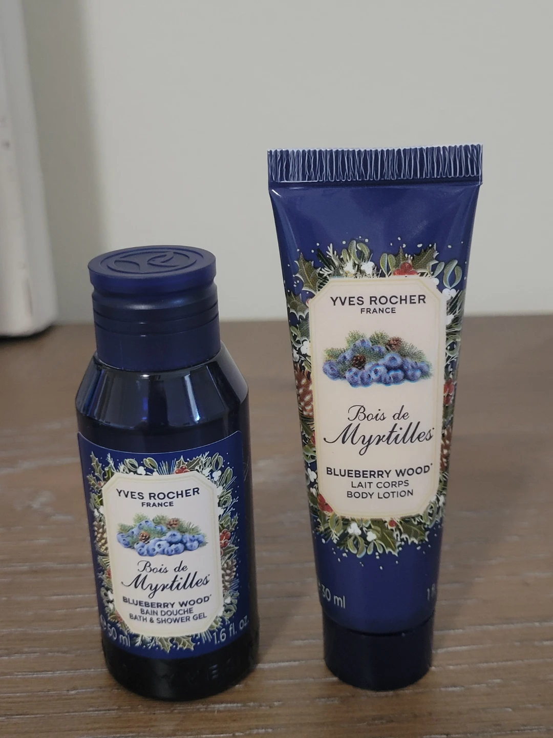 Mini Yves Rocher Bois De Myrtilles Blueberry Wood Body Care Duo