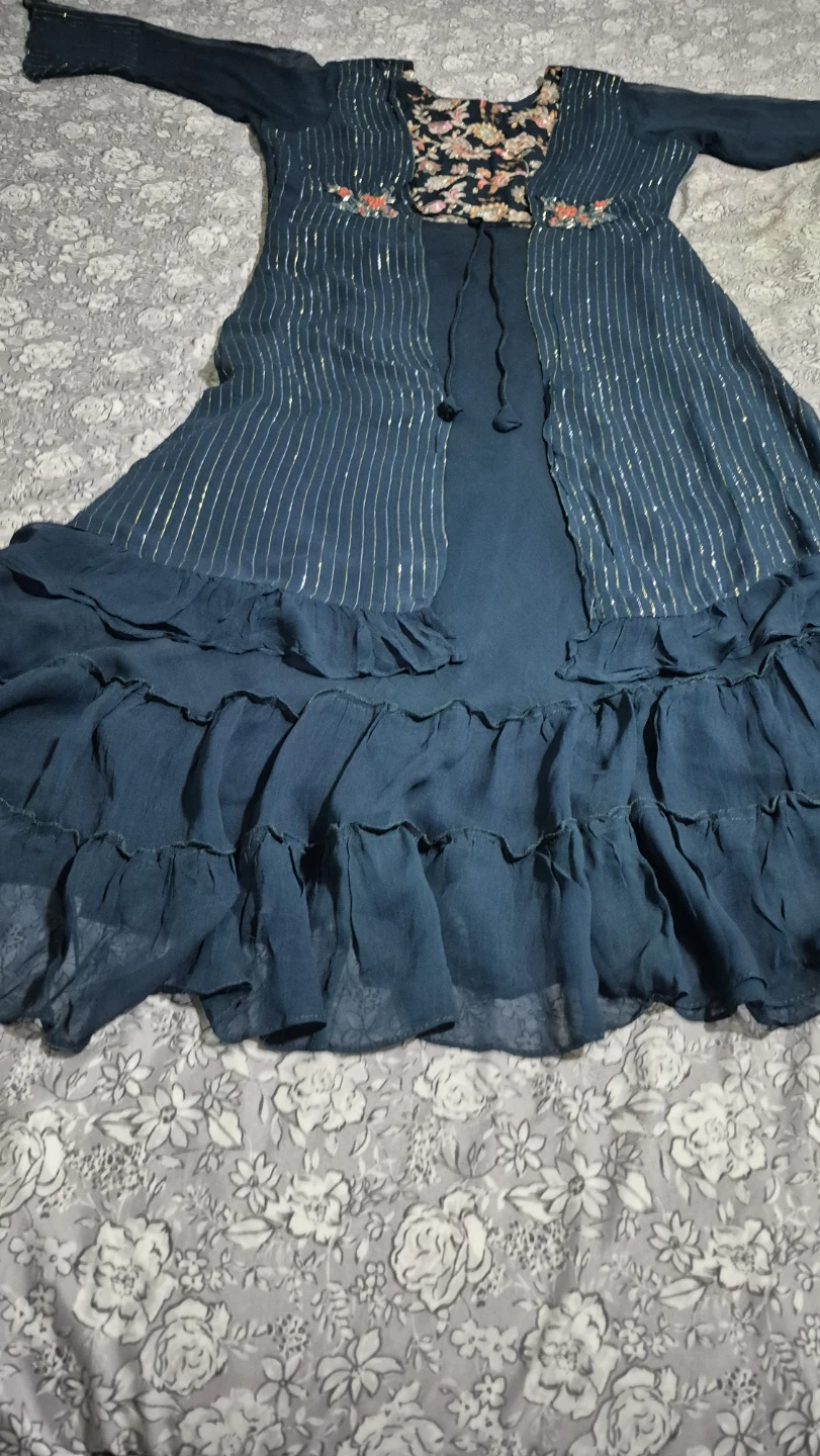 Pakistani Indian city style long dress - photo 5