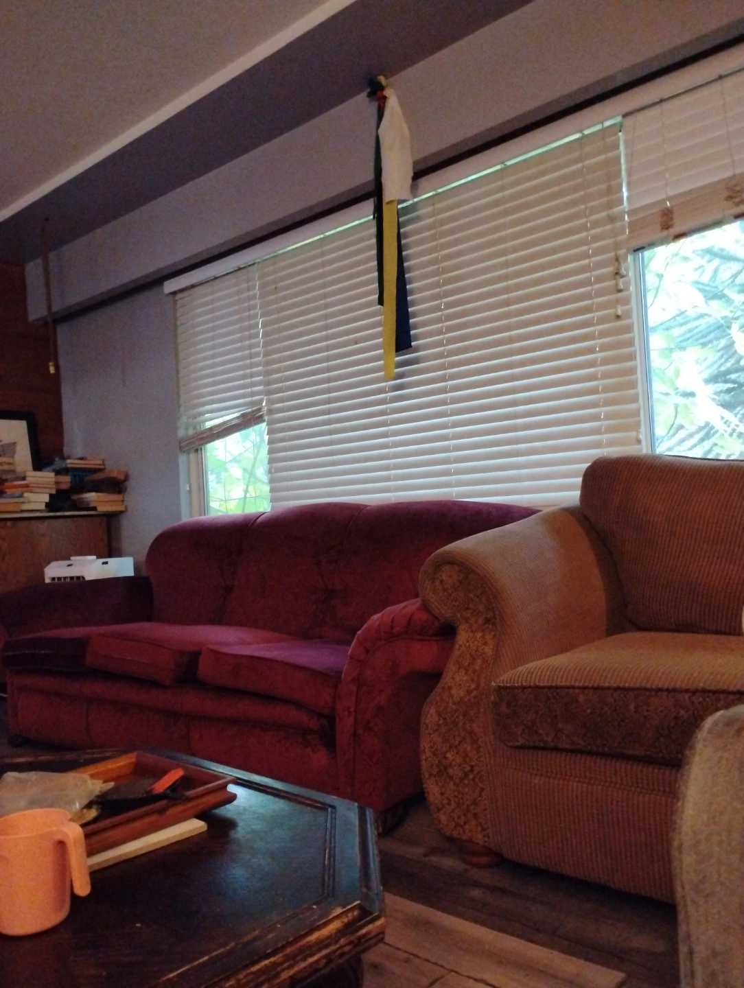 Burgundy Sofa