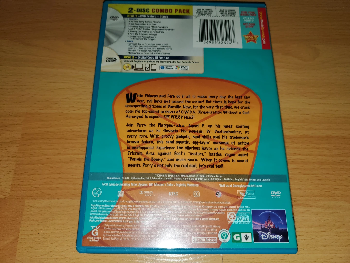 Disney Phineas and Ferb: The Perry Files DVD - photo 3