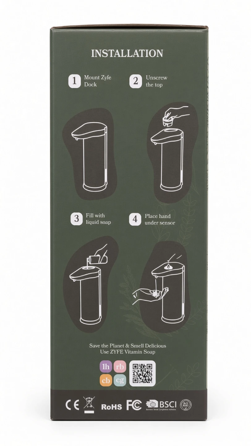 ZYFE Dock Mountable No-Touch Soap Dispenser – 650 ml - photo 2