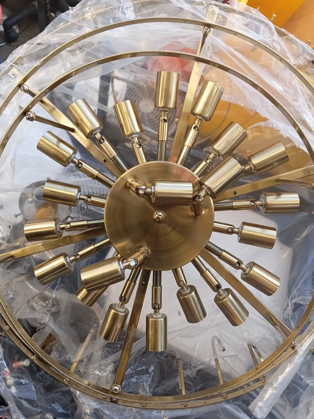 Modern Gold Sputnik Chandelier