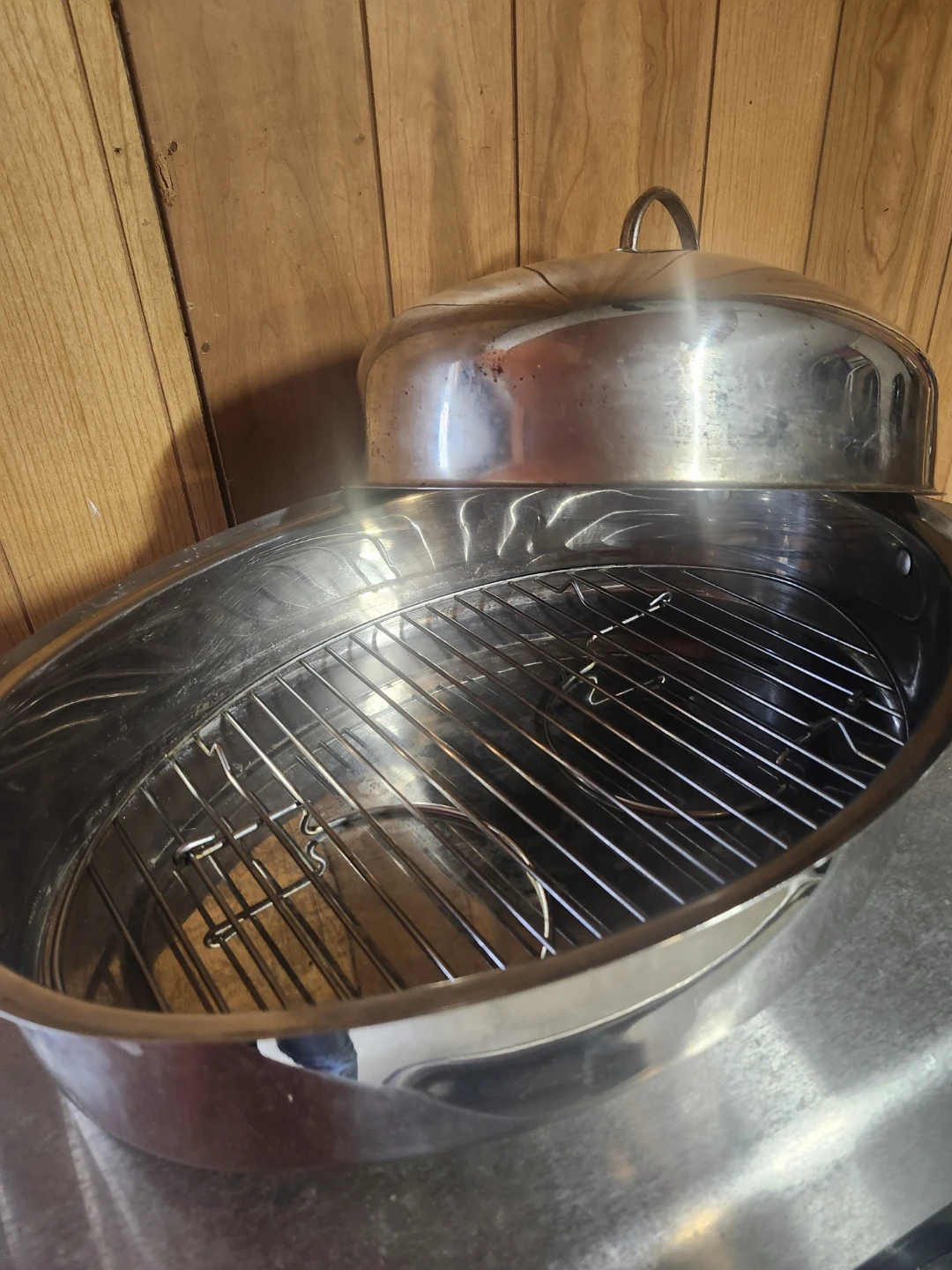 Stainless Steel Roaster with Lid - photo 3