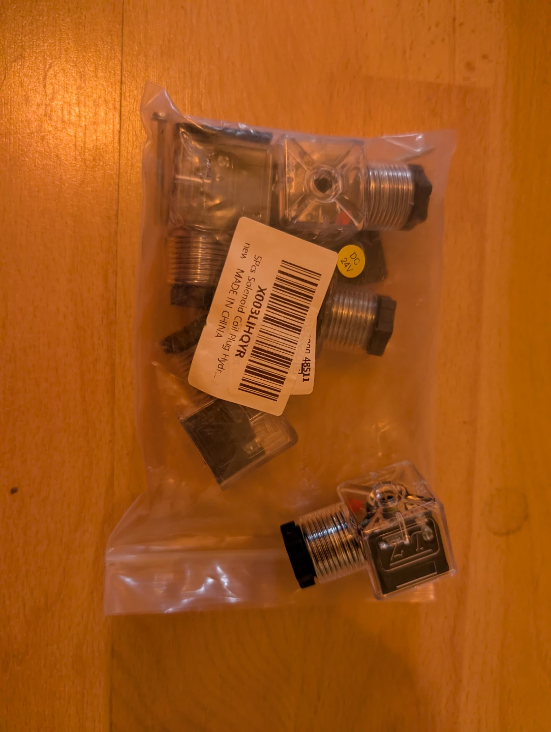 5pcs 24V DC Solenoid Coil Plugs