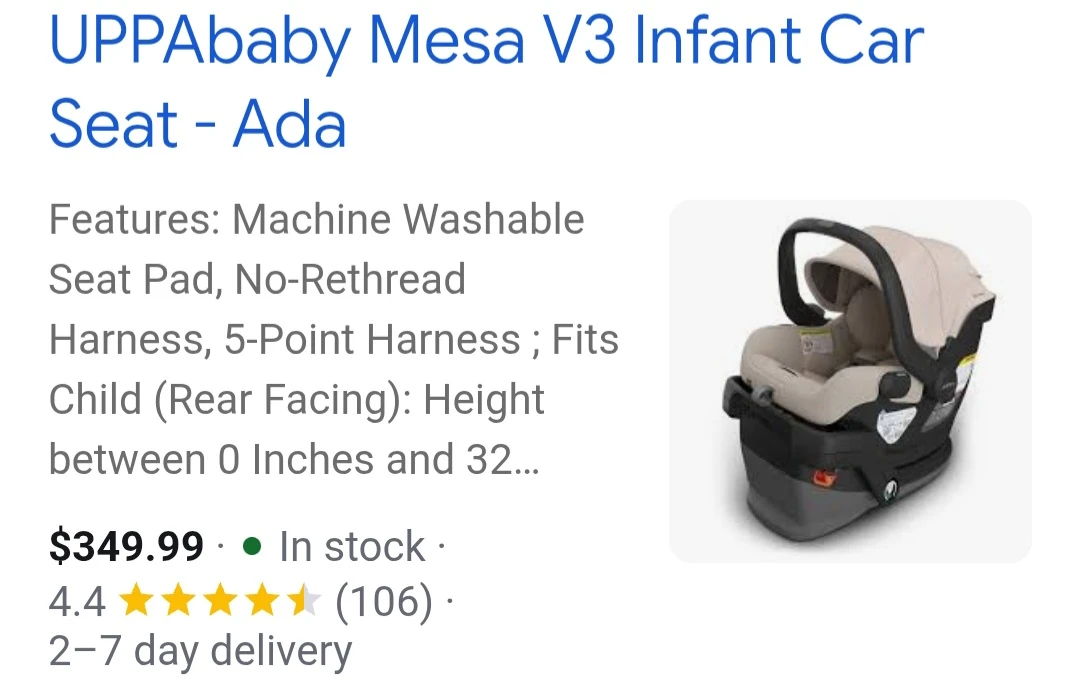 Uppababy car seat - photo 4