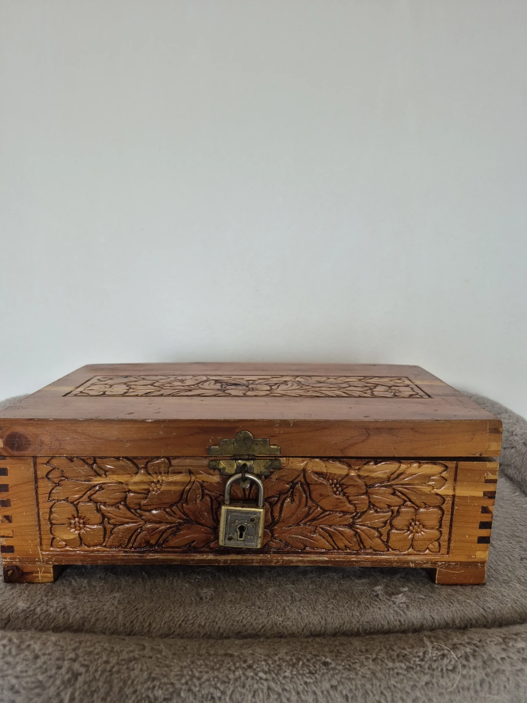 Carved Wooden Keepsake Box