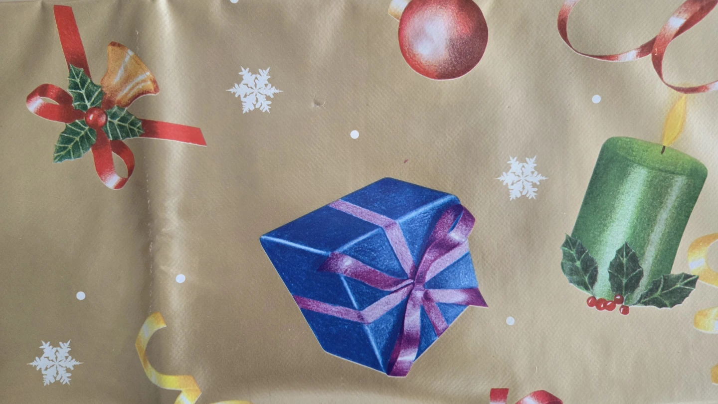 Gold Rectangular Tablecloth, Holiday-Themed - photo 4