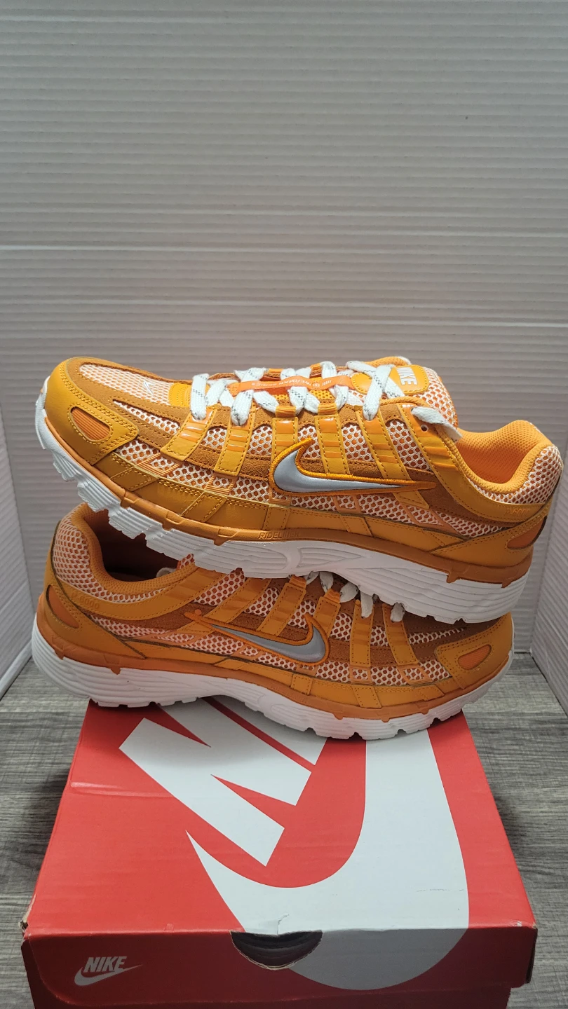 Nike P-6000 PRM Orange Sneakers Size 11.5