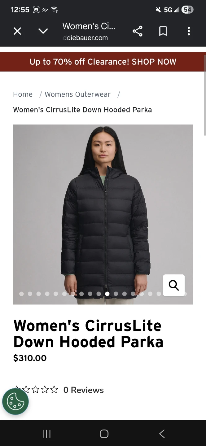Black Eddie Bauer Women's CirrusLite Down Hooded Parka - Black