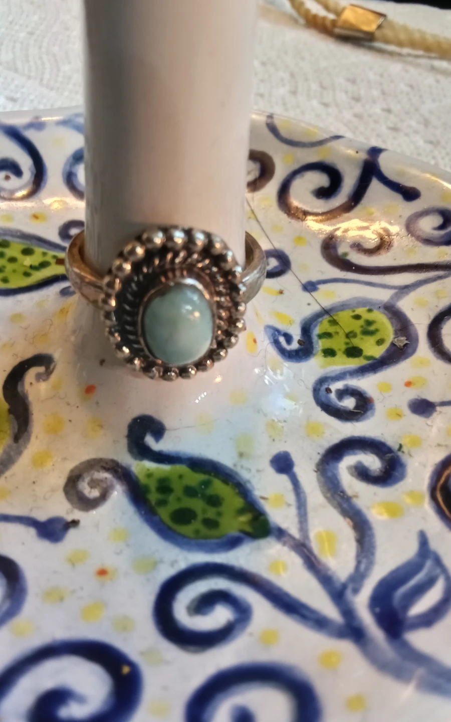 925 Sterling Silver Larimar Ring - photo 2
