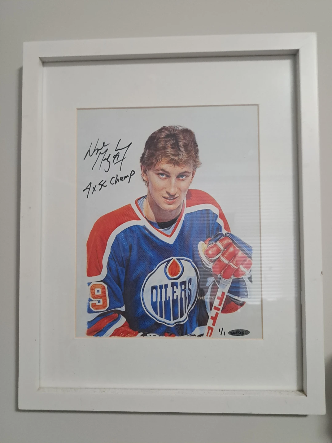 Wayne Gretzky Edmonton Oilers Framed Print 1/1