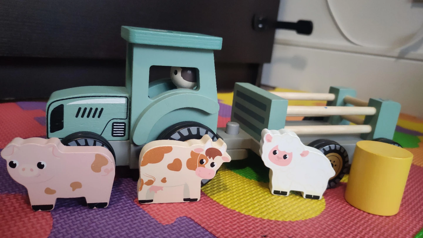 Wooden Tractor Toy Set - photo 4