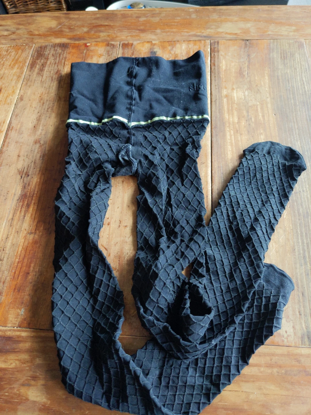 Never worn. Sheertex black pattern tights. Size XS