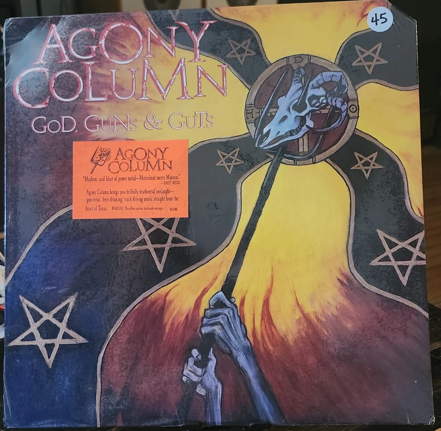 Agony Column - Hellbilly Deathmetal Onslaught Vinyl Record