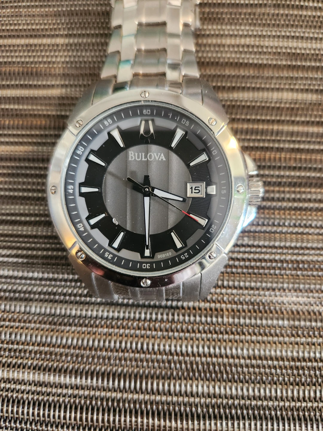 Bulova 96B169 Men's Silver Stainless Steel Watch