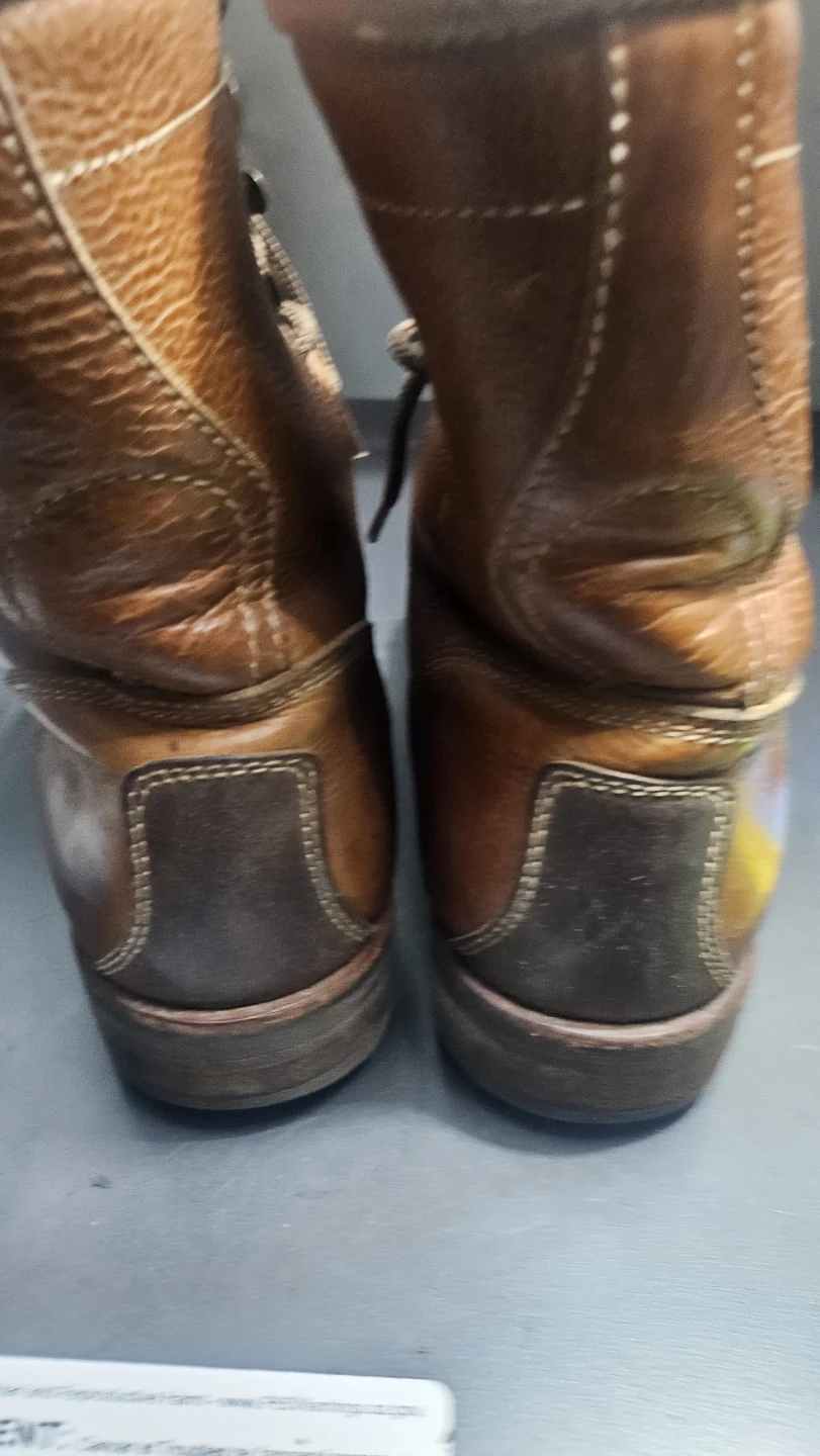 Kenneth Cole Reaction Brown Leather Boots Size 9.5 - photo 4
