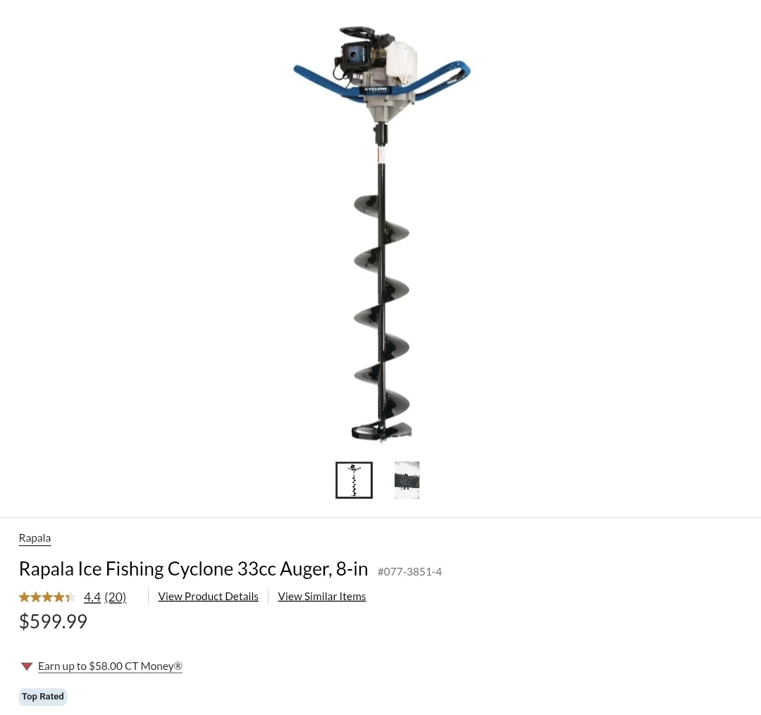 Rapala Ice Fishing Auger 8" 33cc - photo 2