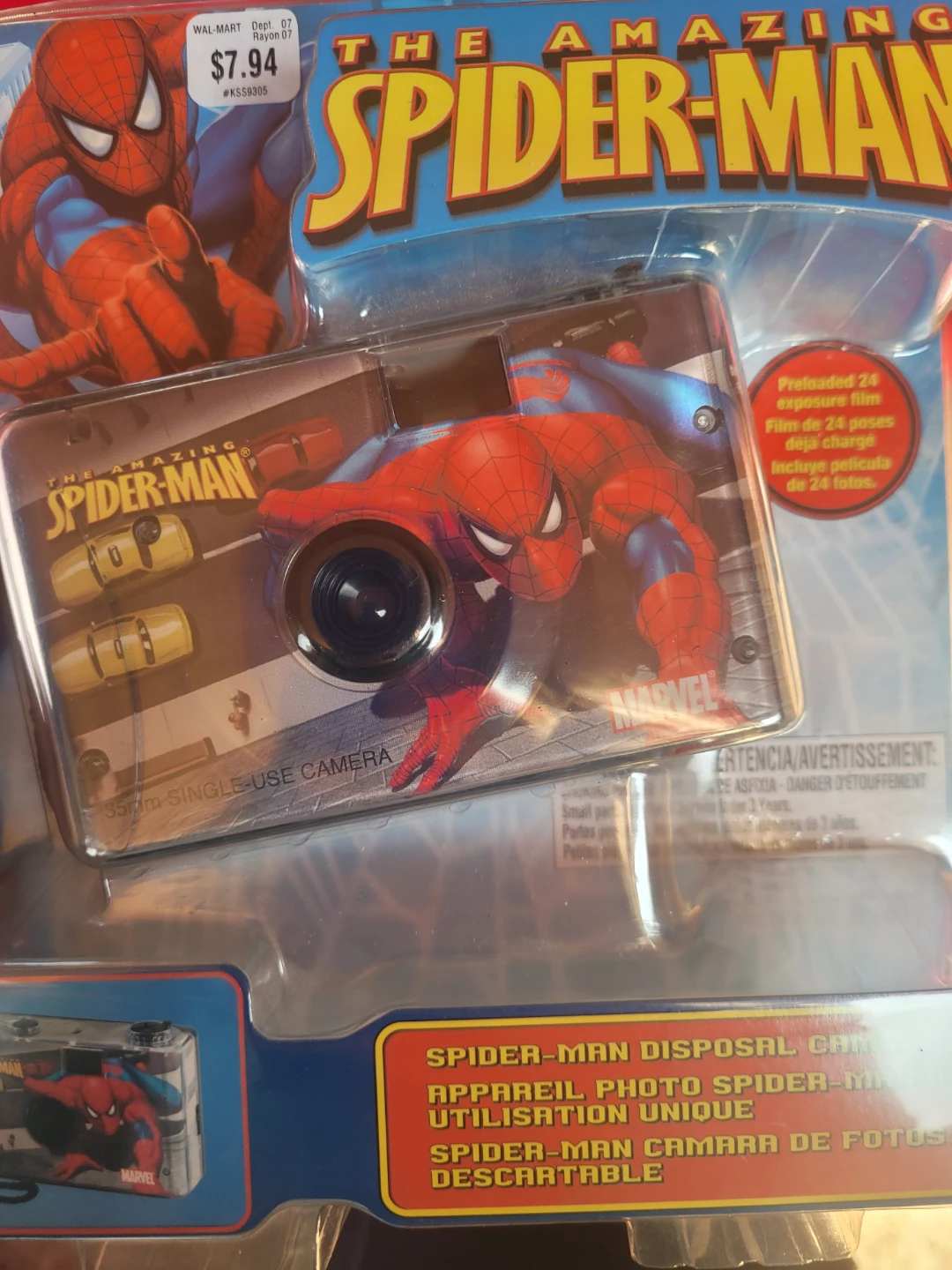 Spiderman disposable camera