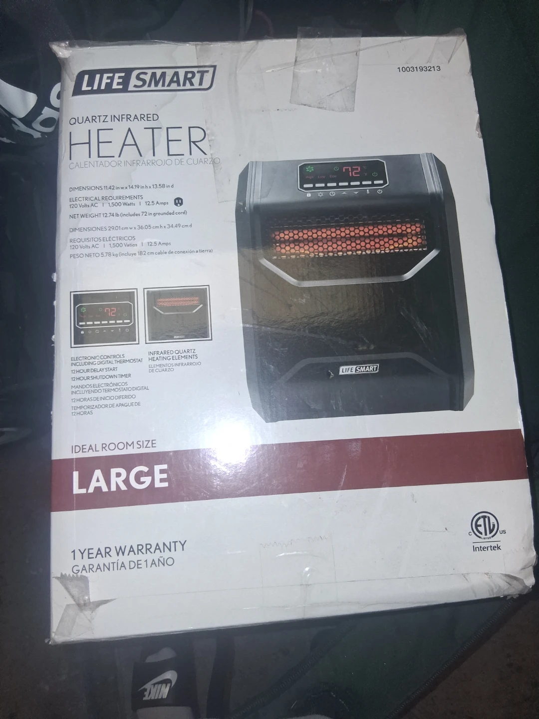 Life Smart Quartz Infrared Heater