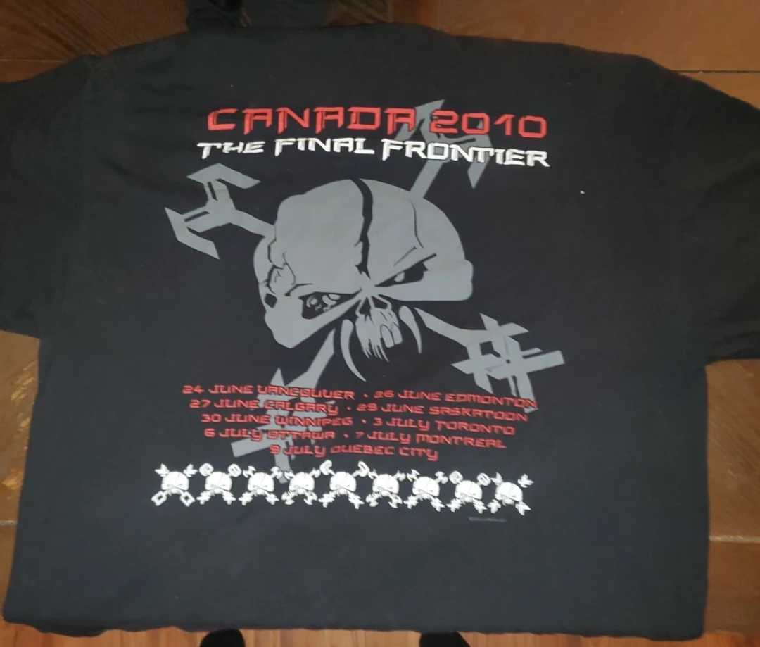 Iron Maiden The Final Frontier 2010 Canada Tour T-Shirt - photo 2