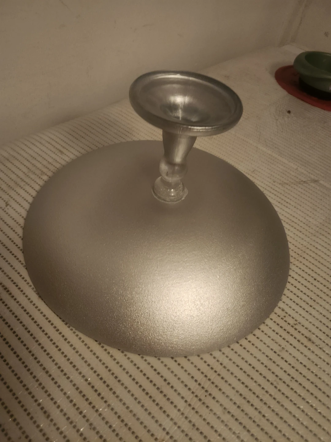 Decorative Red and Silver Pedestal Bowl - photo 3