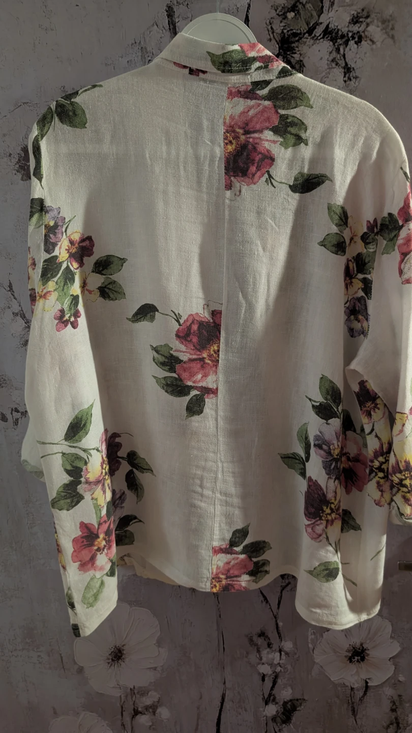 Floral Linen Blazer - photo 3
