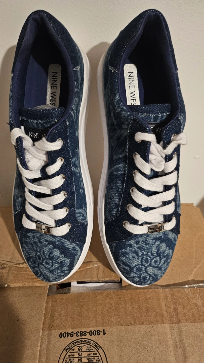 Nine West Denim Pattern Sneakers