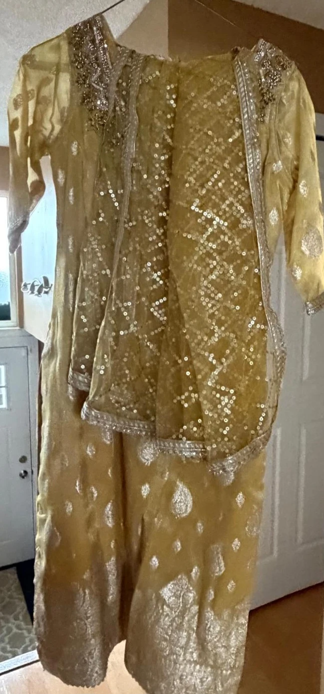 Traditional Mustard Yellow Salwar Kameez