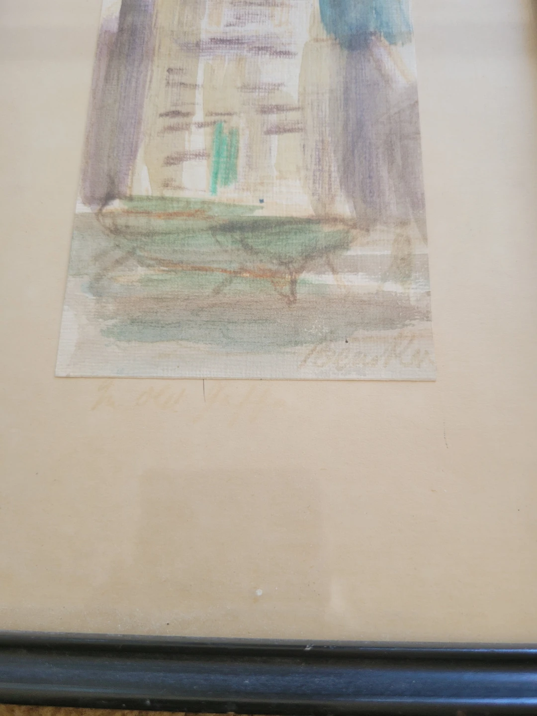 2 Vtg Signed Framed Watercolour Art - photo 4
