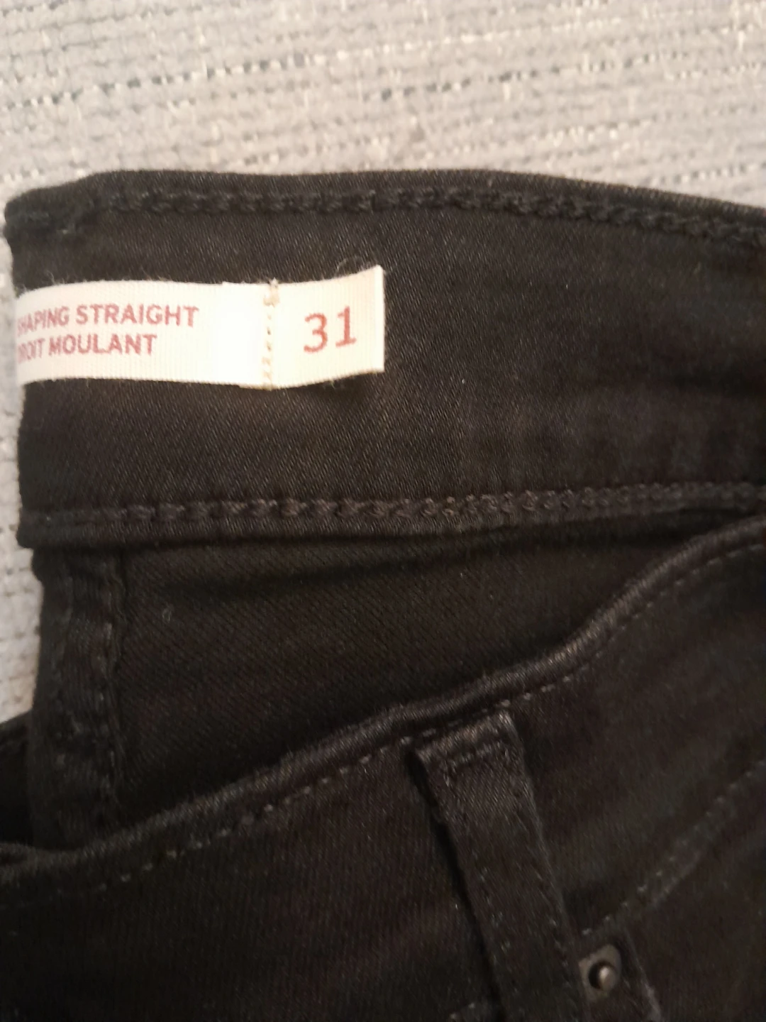 Levi's Shaping Straight Jeans - Black - Size 31 - photo 3