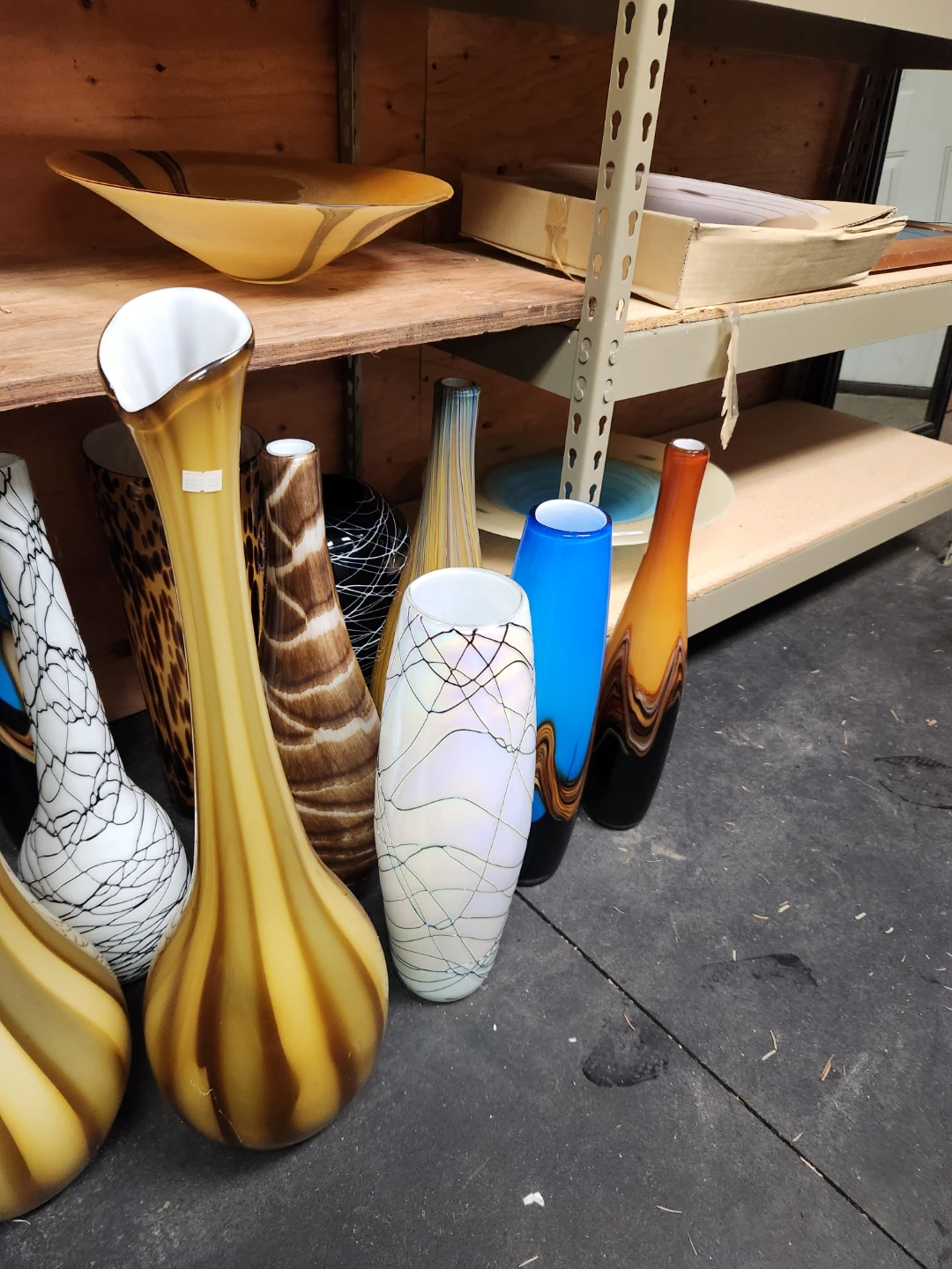 Assorted Hand-Blown Art Glass Vases - photo 5