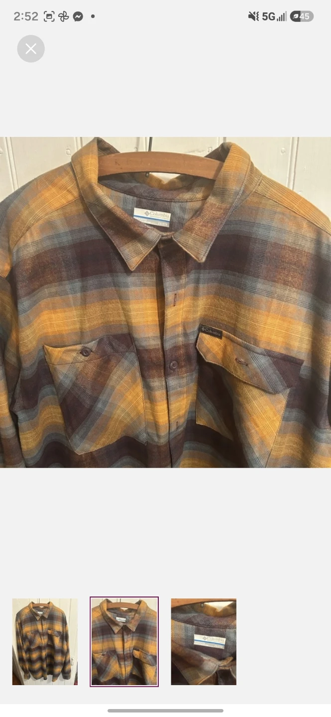 Columbia Plaid Flannel Shirt 2X - photo 2