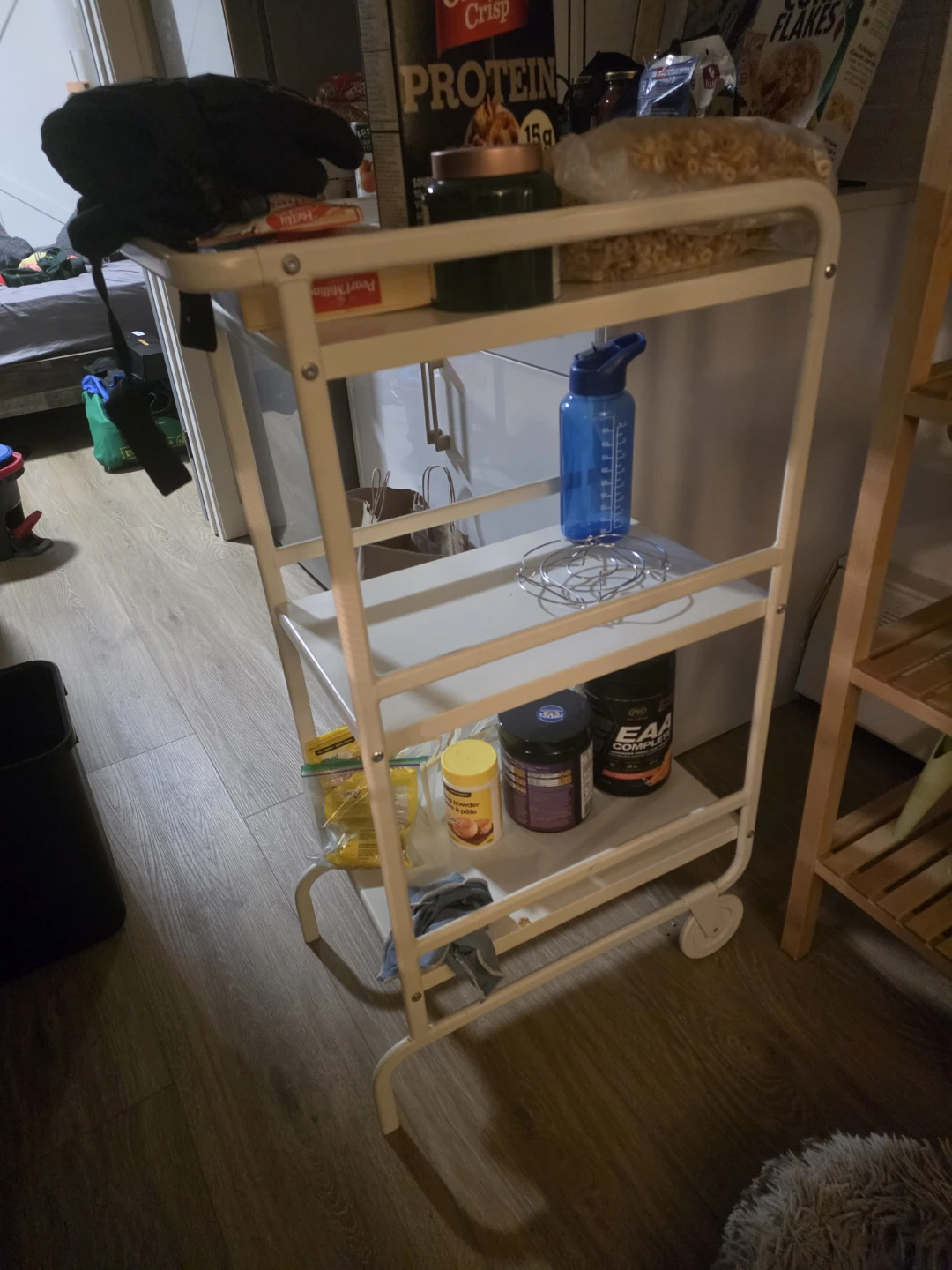 White 3-Tier Rolling Utility Cart - photo 2