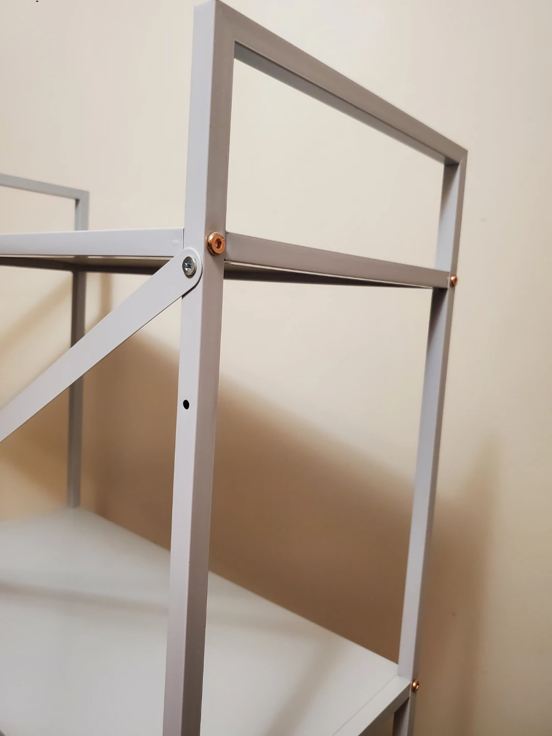 White 4-Tier Metal Shelving Unit - photo 4